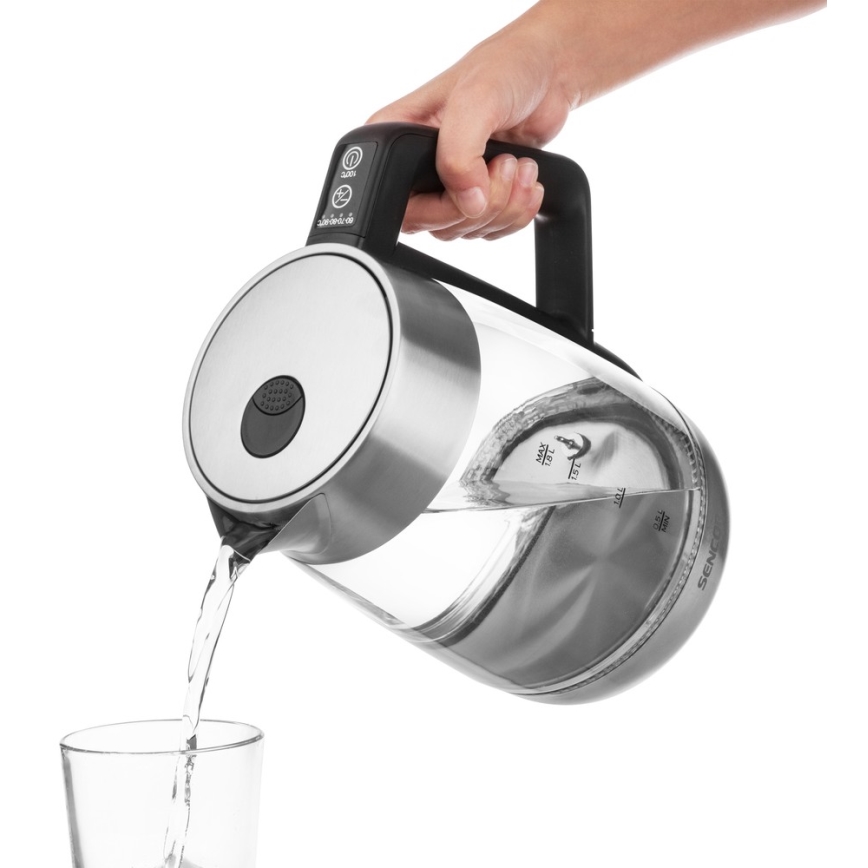 Sencor - Rychlovarná konvice s termoregulací a LED podsvícením 1,8 l 2200W/230V