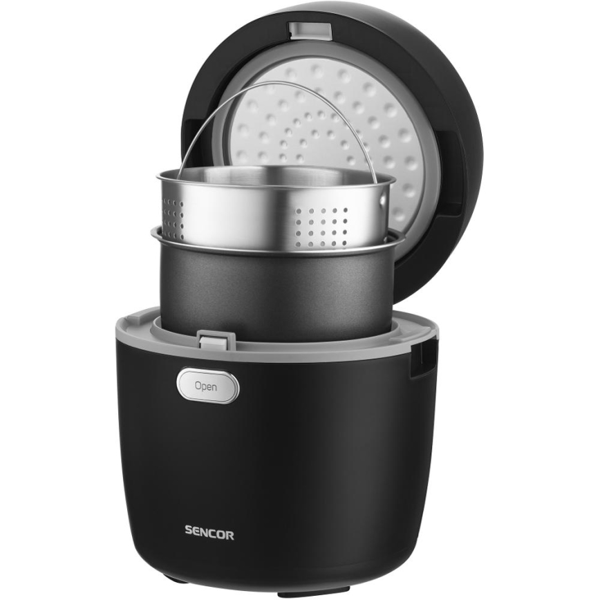 Sencor - Rýžovar 350W/230V 0,6 l černá