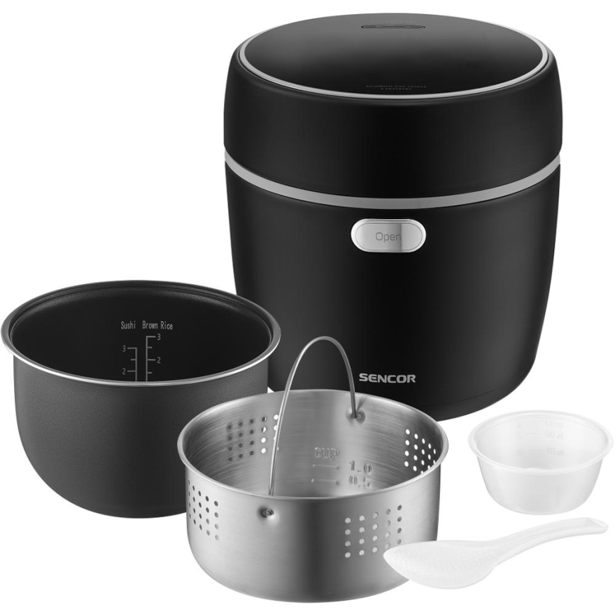 Sencor - Rýžovar 350W/230V 0,6 l černá
