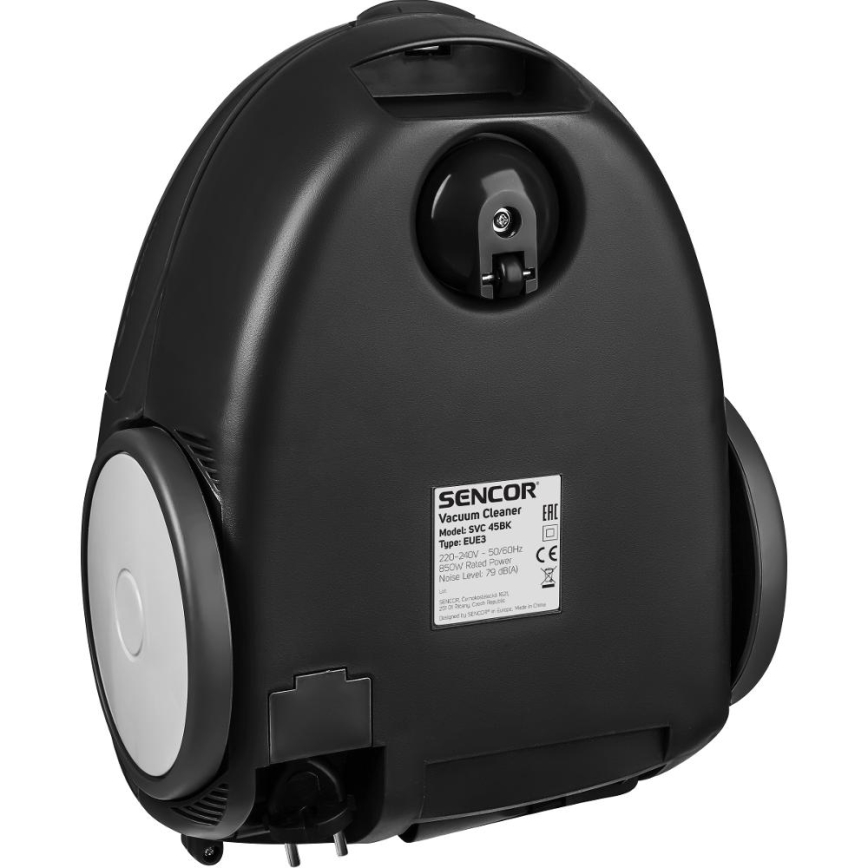 Sencor - Sáčkový vysavač 1,5 l 850W/230V černá