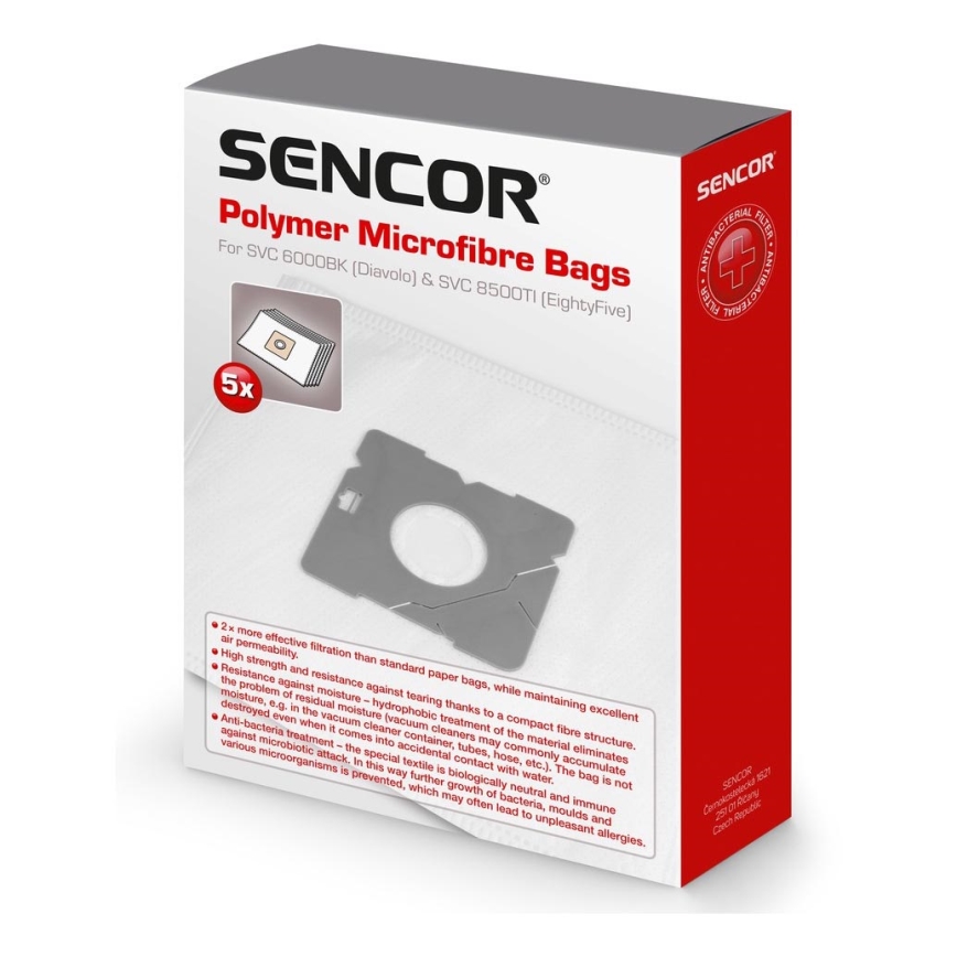 Sencor - SADA 5x Sáček do vysavače