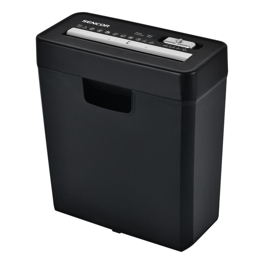 Sencor - Skartovač papíru A4 objem 10 l 190W/230V černá