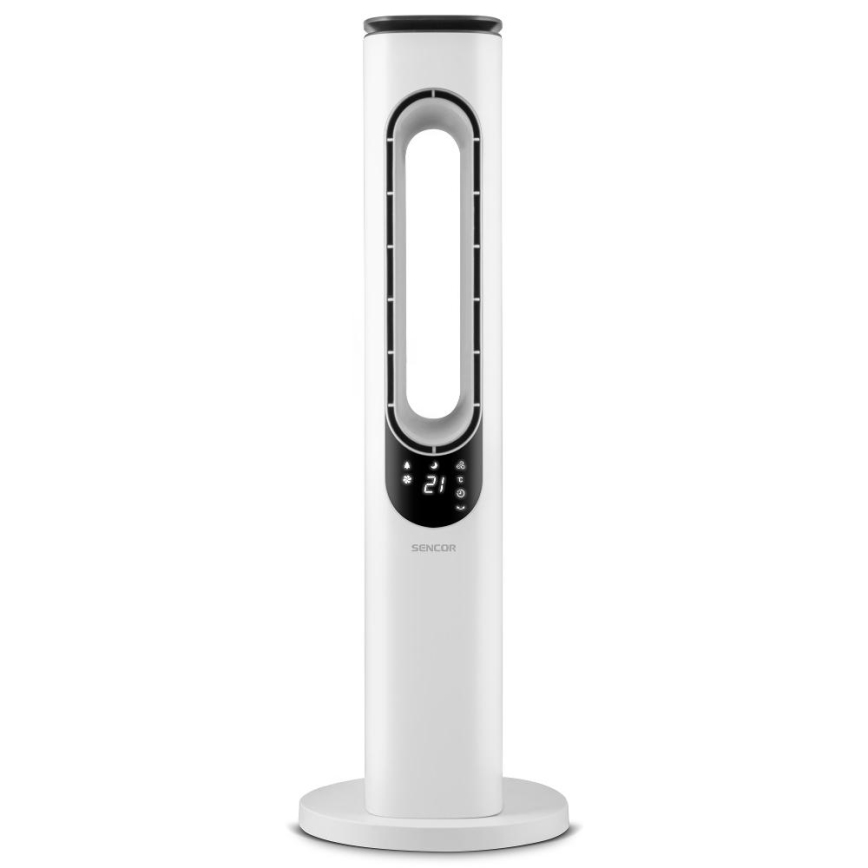 Sencor - Sloupový bezvrtulový ventilátor 50W/230V bílá + dálkové ovládání