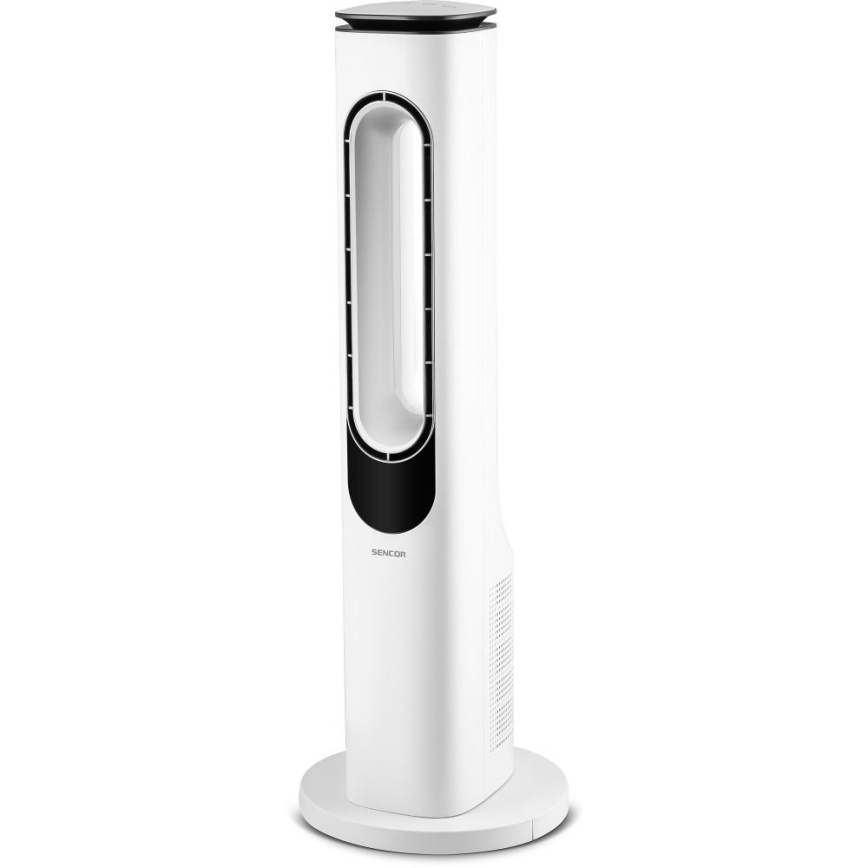 Sencor - Sloupový bezvrtulový ventilátor 50W/230V bílá + dálkové ovládání