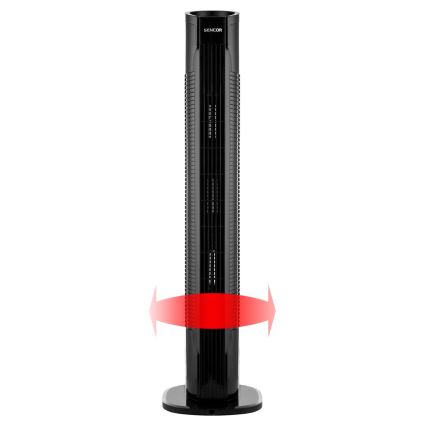 Sencor - Sloupový ventilátor 50W/230V černá + dálkové ovládání