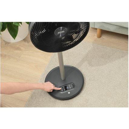 Sencor - Stojanový ventilátor 3D UltraSilent 26W/230V Wi-Fi černá + dálkové ovládání