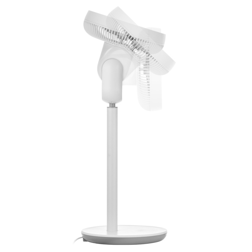 Sencor - Stojanový ventilátor 3D UltraSilent 26W/230V pr. 25 cm bílá + dálkové ovládání