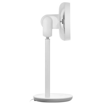 Sencor - Stojanový ventilátor 3D UltraSilent 26W/230V pr. 25 cm bílá + dálkové ovládání