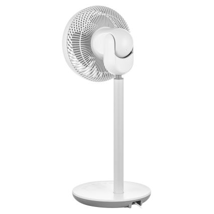 Sencor - Stojanový ventilátor 3D UltraSilent 26W/230V pr. 25 cm bílá + dálkové ovládání