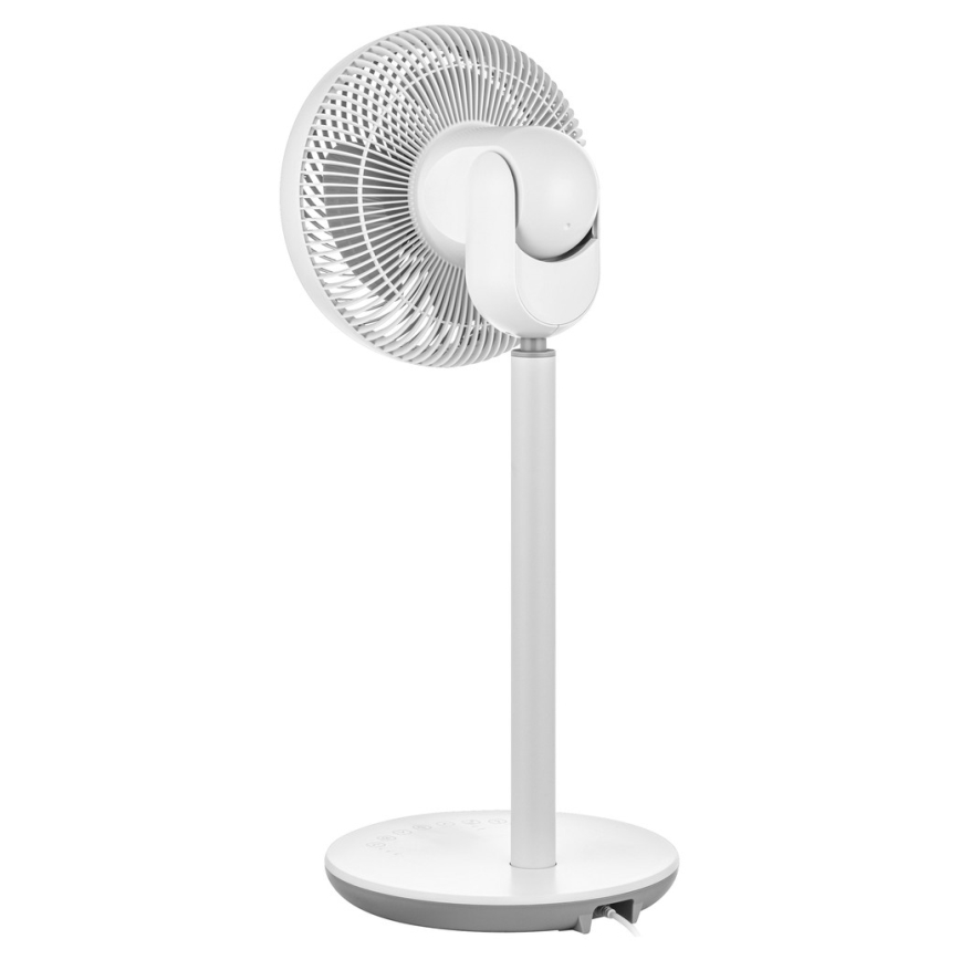Sencor - Stojanový ventilátor 3D UltraSilent 26W/230V pr. 25 cm bílá + dálkové ovládání