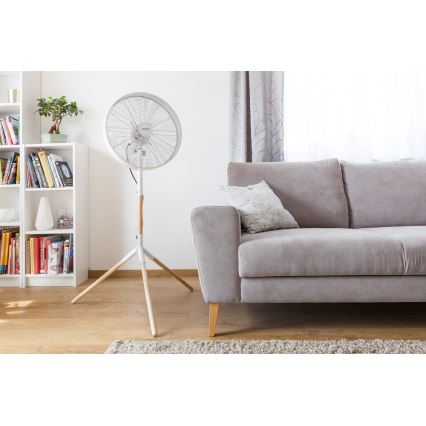 Sencor - Stojanový ventilátor 50W/230V pr. 40 cm bílá/buk