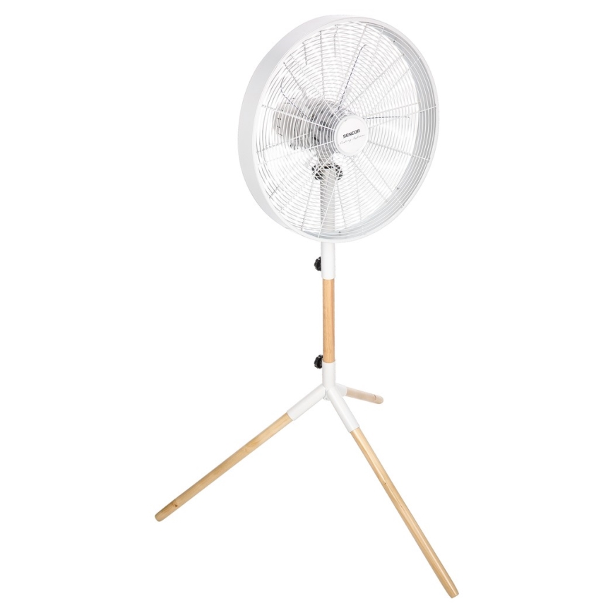 Sencor - Stojanový ventilátor 50W/230V pr. 40 cm bílá/buk