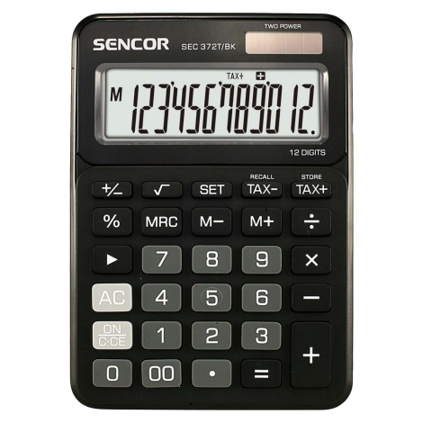 Sencor - Stolní kalkulačka 1xLR44 černá