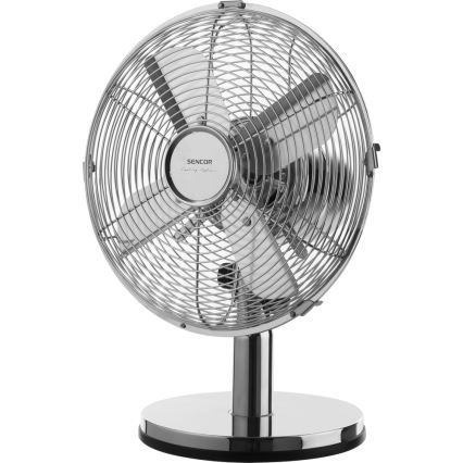 Sencor - Stolní ventilátor 30W/230V lesklý chrom