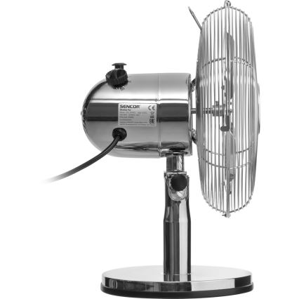 Sencor - Stolní ventilátor 30W/230V lesklý chrom