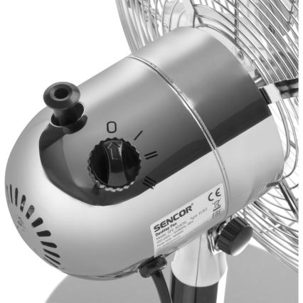 Sencor - Stolní ventilátor 35W/230V lesklý chrom