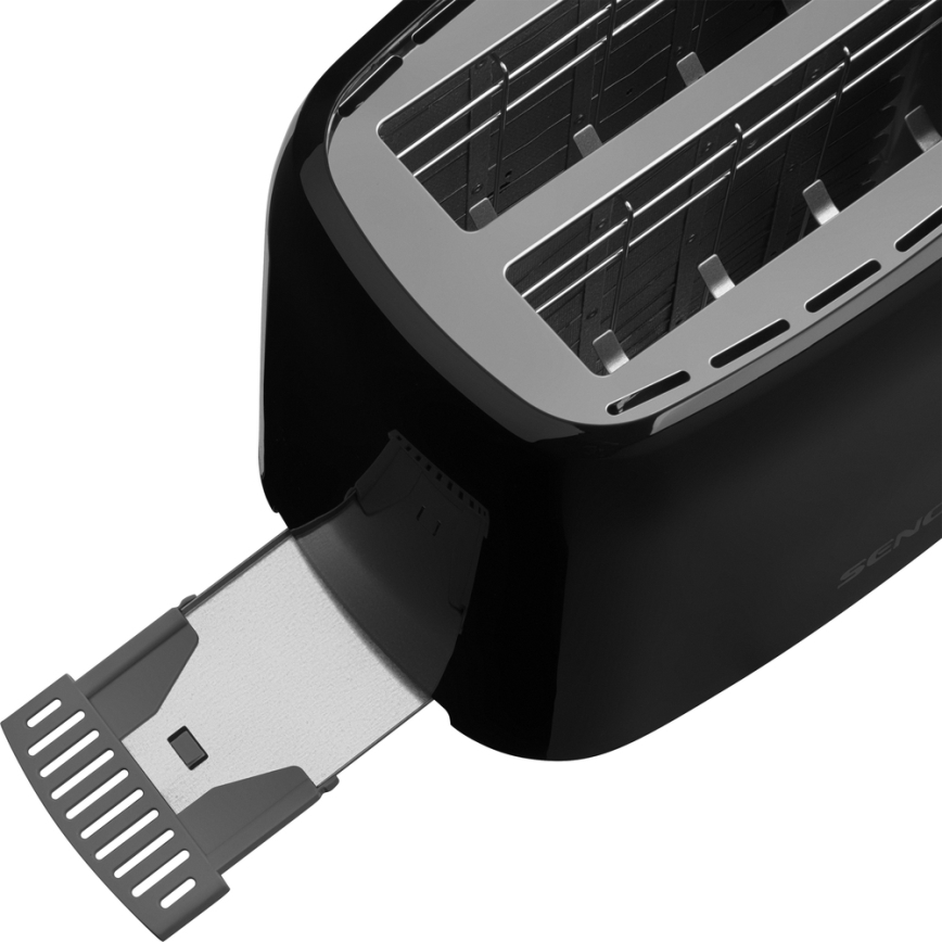 Sencor - Topinkovač s dvěma otvory 750W/230V černá