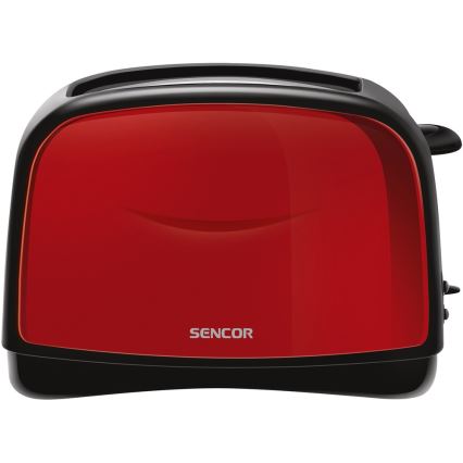 Sencor - Topinkovač s dvěma otvory 850W/230V červená