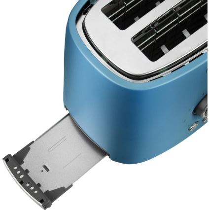 Sencor - Topinkovač s dvěma otvory a rozpékačem 1000W/230V modrá