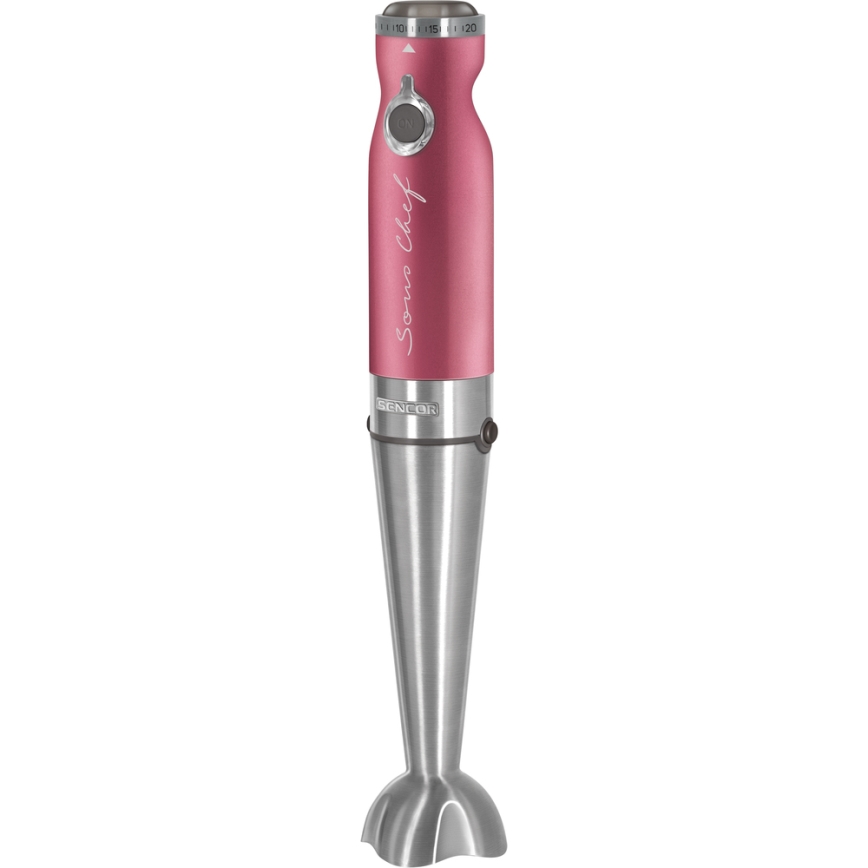 Sencor - Tyčový mixér 4v1 1200W/230V nerez/růžová