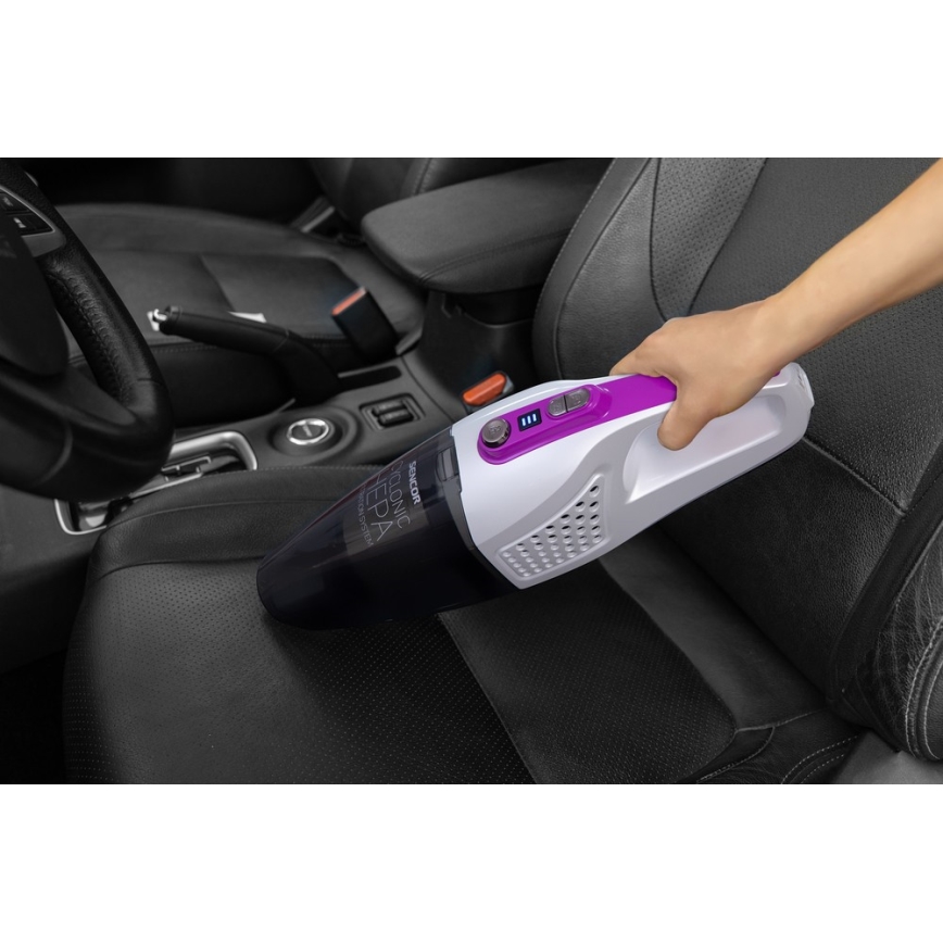Sencor - Tyčový vysavač s elektrickým rotačním kartáčem 2v1 110W/14,8V 2200 mAh bílá