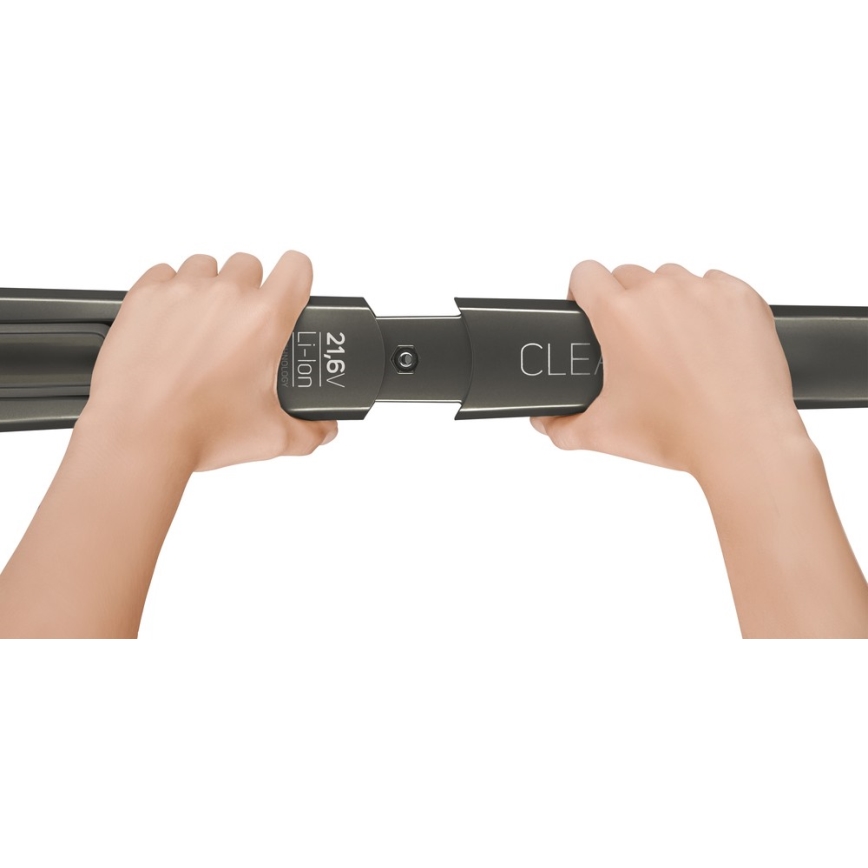 Sencor - Tyčový vysavač s elektrickým rotačním kartáčem 2v1 110W/21,6V 2000 mAh šedá