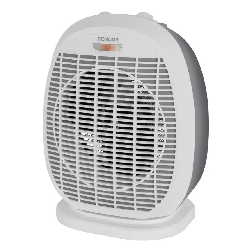 Sencor - Ventilátor s topným tělesem 1200/2000W/230V bílá/šedá