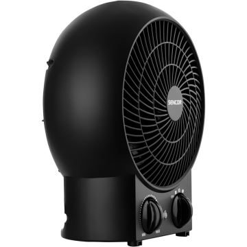 Sencor - Ventilátor s topným tělesem 1200/2000W/230V černá