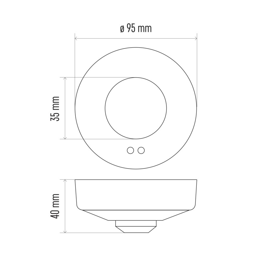 Senzor pohybu mikrovlnný MW B 360° 1200W/230V bílý