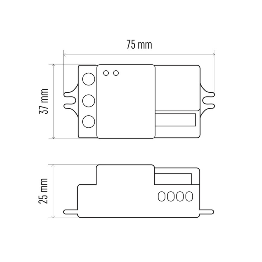 Senzor pohybu mikrovlnný MW B 360° 1200W/230V bílý