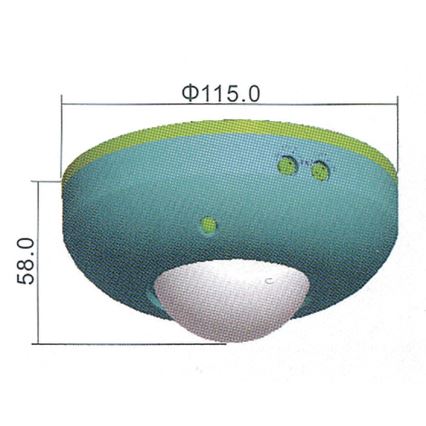 Senzor pohybu PIR B 360° 1200W/230V bílý