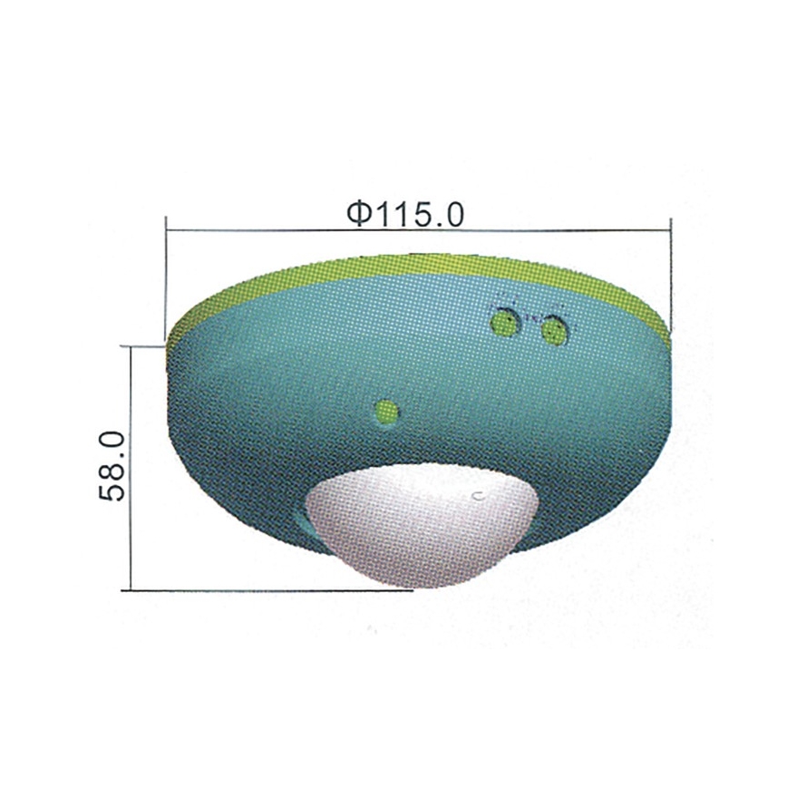 Senzor pohybu PIR B 360° 1200W/230V bílý
