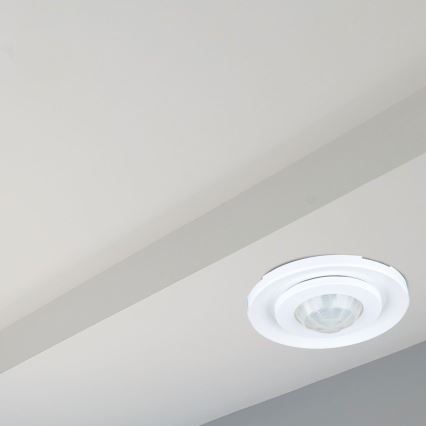 Senzor pohybu podhledový PIR 360° 400W/230V bílá