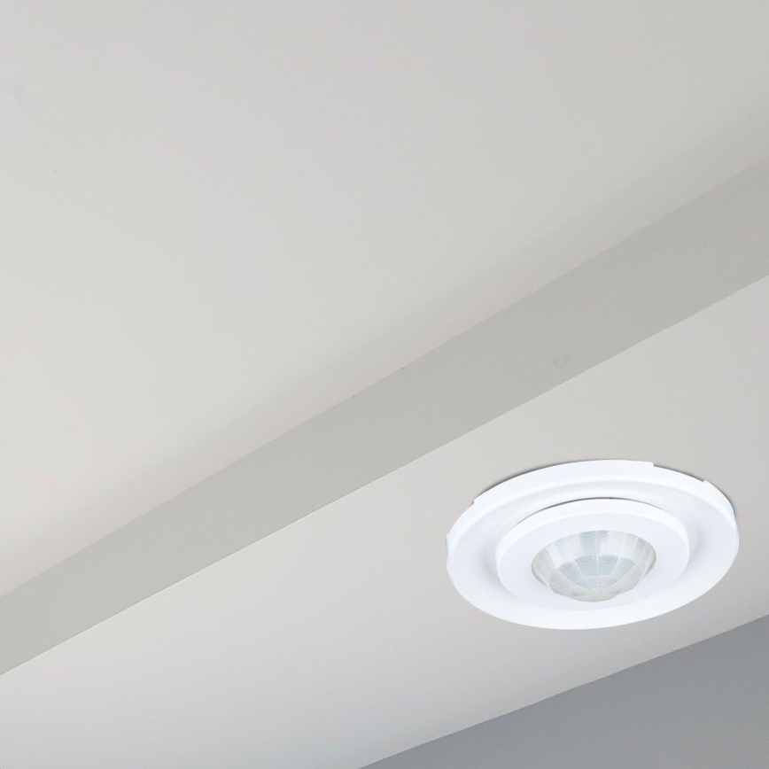 Senzor pohybu podhledový PIR 360° 400W/230V bílá