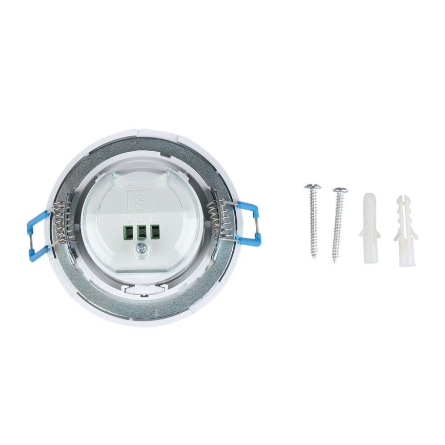 Senzor pohybu podhledový PIR 360° 400W/230V bílá