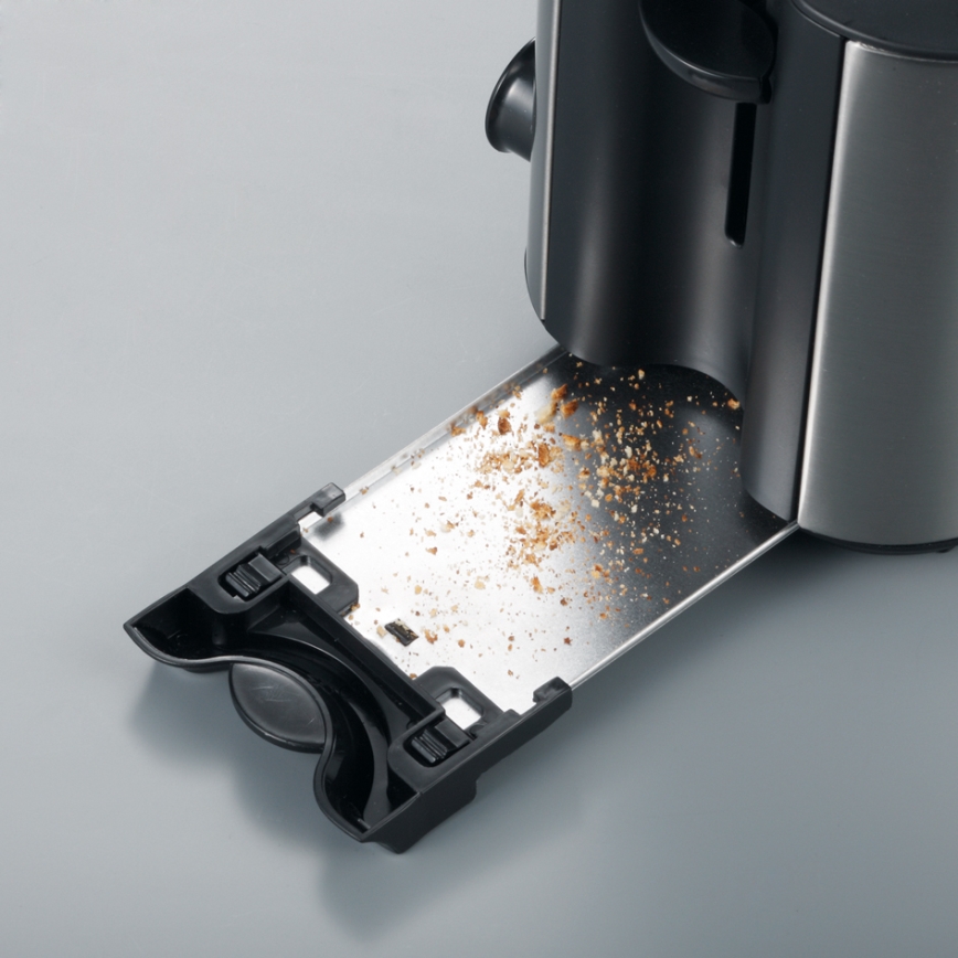 Severin AT 2514 - Topinkovač s dvěma otvory 850W/230V nerez/černá