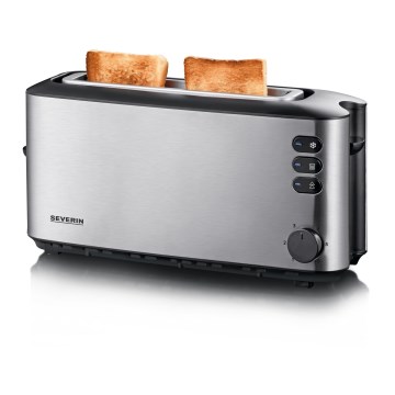 Severin AT 2515 - Topinkovač s jedním otvorem 1000W/230V nerez/černá
