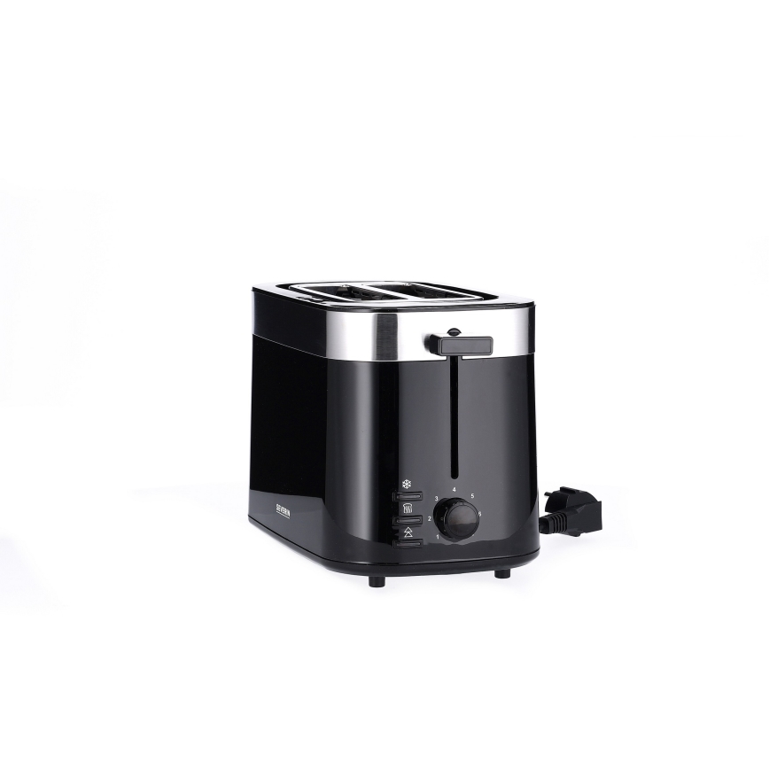 Severin AT 9264 - Topinkovač s dvěma otvory 800W/230V nerez/černá