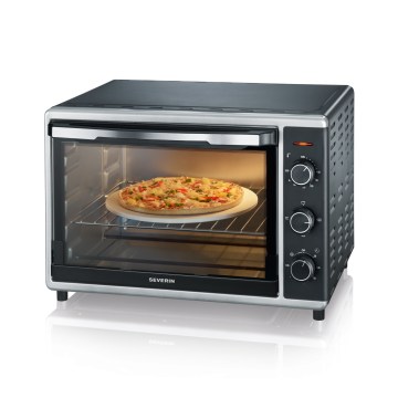 Severin TO 2058 - Horkovzdušná trouba s grilem a pizza kamenem 1800W/230V 42 l černá
