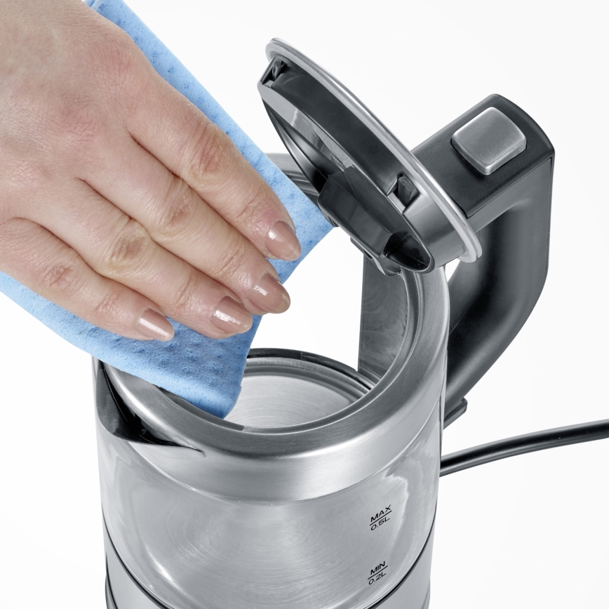 Severin WK 3472 - Rychlovarná konvice 0,5 l 1100W/230V nerez/sklo