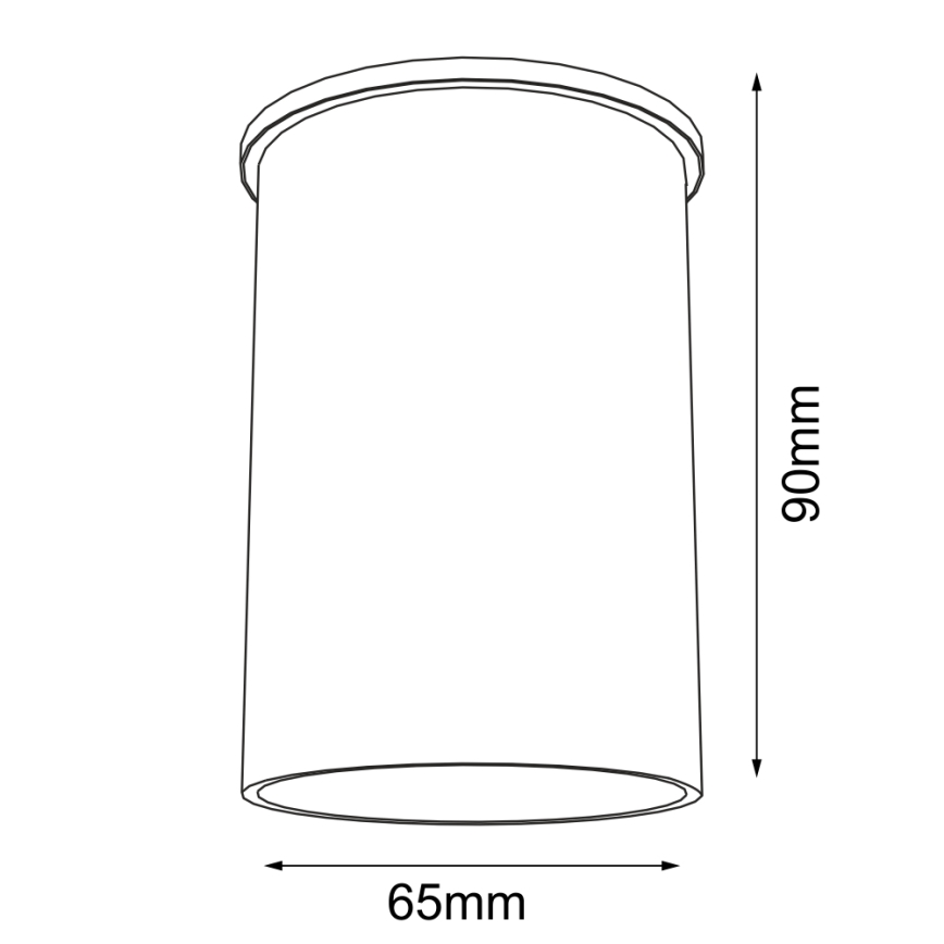 Shilo - Bodové svítidlo 1xGU10/15W/230V 9 cm černá