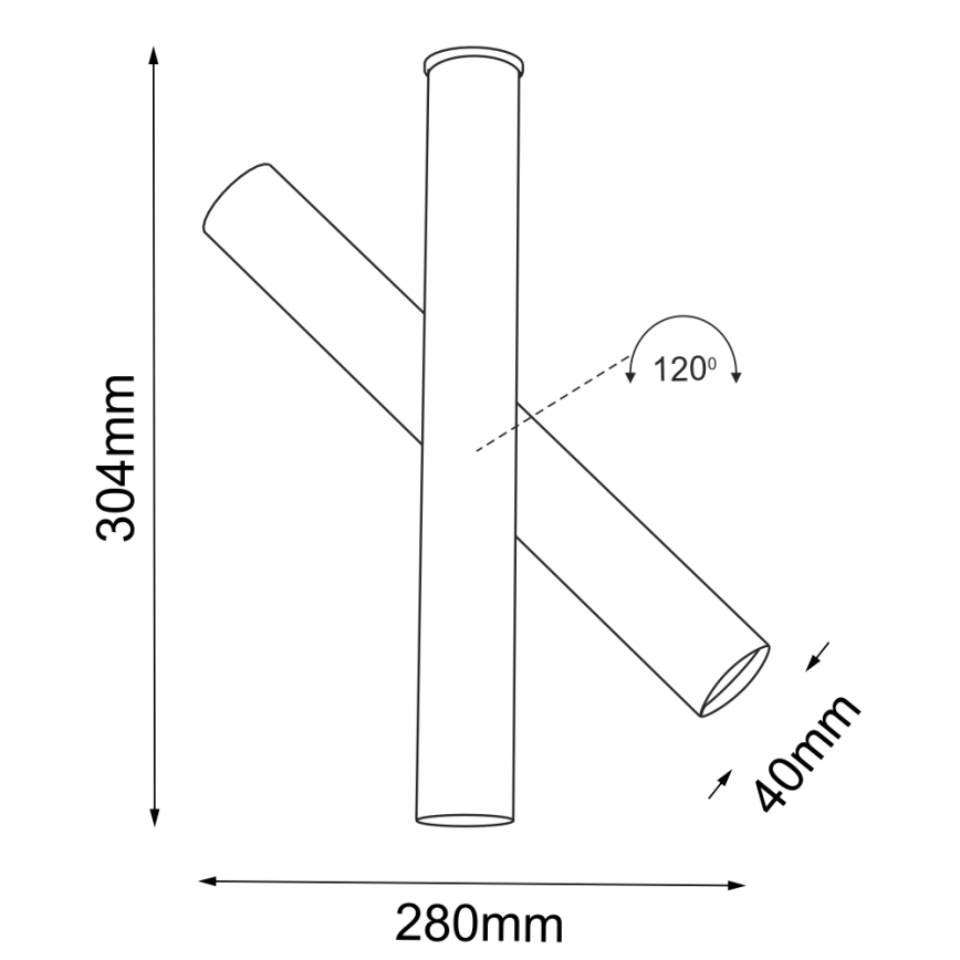 Shilo - Bodové svítidlo 1xGU10-MR11/15W/230V černá