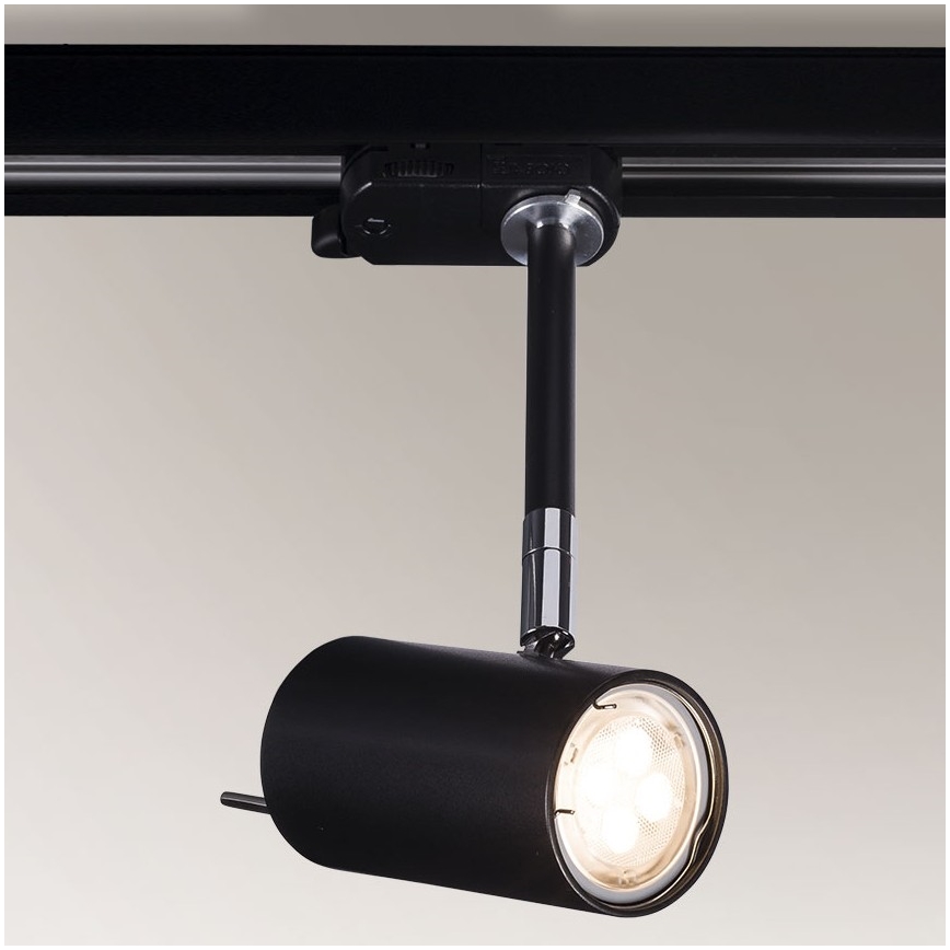 Shilo - Bodové svítidlo do lištového systému 1xGU10/15W/230V černá