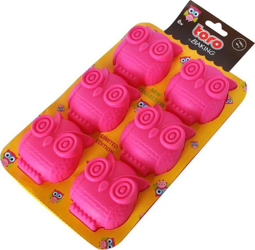 Silikonová forma na muffiny TORO růžová