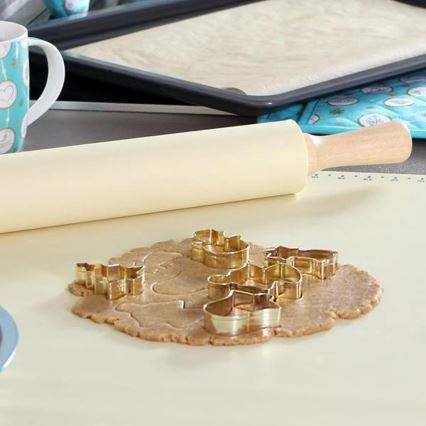 Silikonový kuchyňský vál TORO 52x42 cm krémová