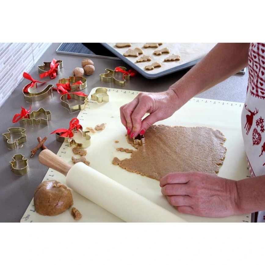 Silikonový kuchyňský vál TORO 52x42 cm krémová