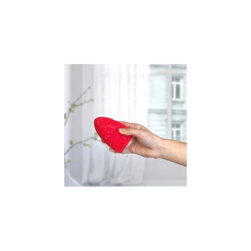 Silk’n - Čistící kartáček na obličej BRIGHT 5V/500 mAh červená