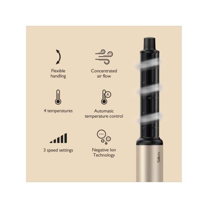 Silk’n - Fén na vlasy SILKYAIR FLEX 230V černá/zlatá