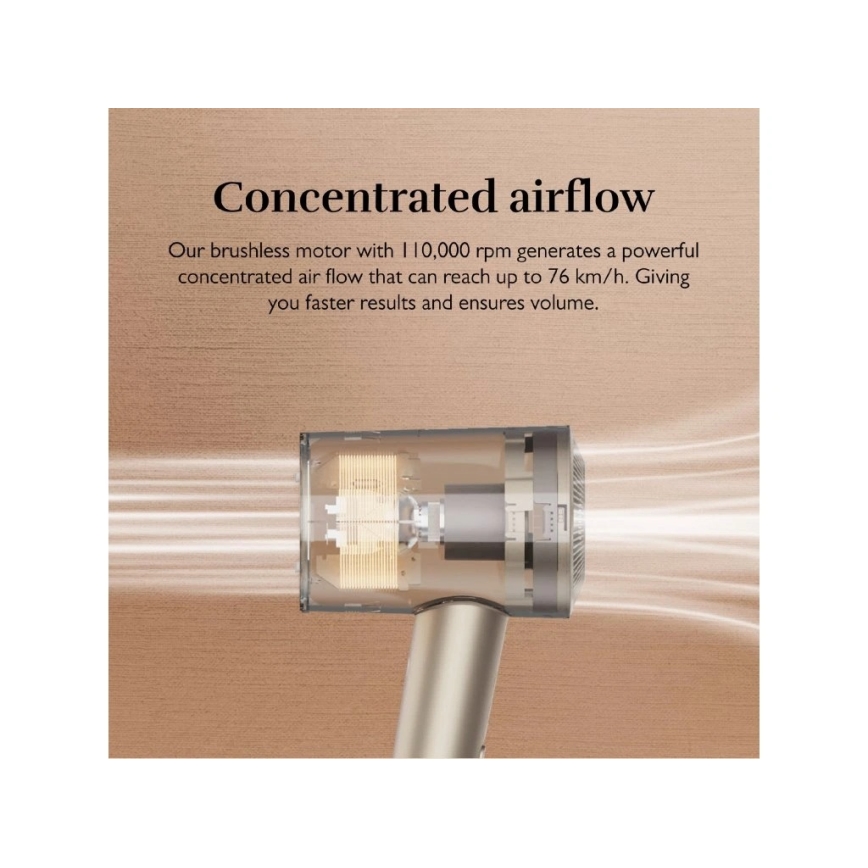 Silk’n - Fén na vlasy SILKYAIR PRO 1600W/230V zlatá