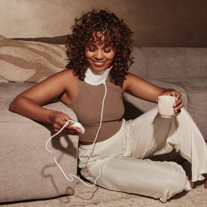 Silk’n - LED RGB Terapeutická maska na krk LED/5V 2000 mAh bílá + dálkové ovládání